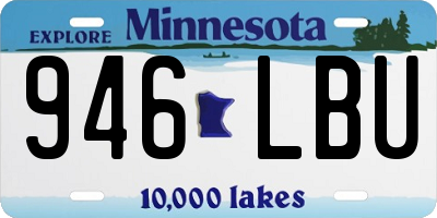 MN license plate 946LBU