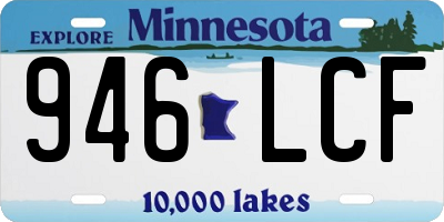 MN license plate 946LCF