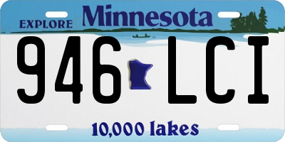 MN license plate 946LCI