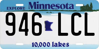 MN license plate 946LCL