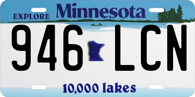 MN license plate 946LCN