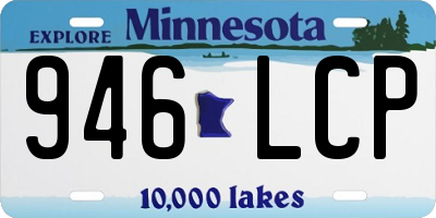 MN license plate 946LCP