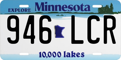 MN license plate 946LCR