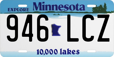 MN license plate 946LCZ