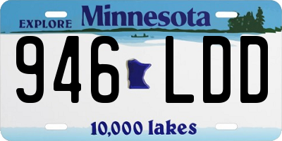 MN license plate 946LDD