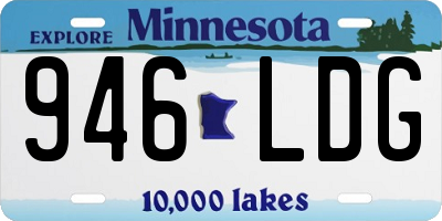 MN license plate 946LDG