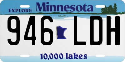MN license plate 946LDH