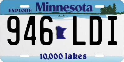 MN license plate 946LDI