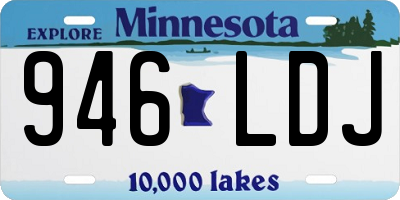 MN license plate 946LDJ