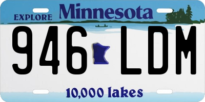 MN license plate 946LDM