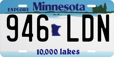 MN license plate 946LDN