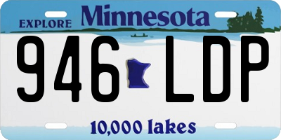 MN license plate 946LDP