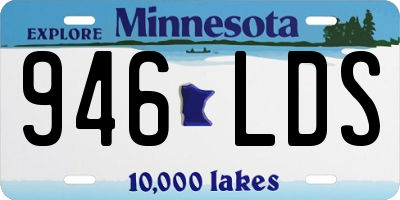 MN license plate 946LDS