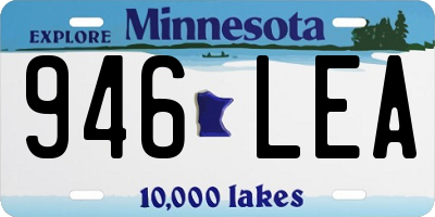 MN license plate 946LEA