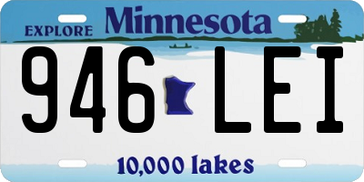 MN license plate 946LEI