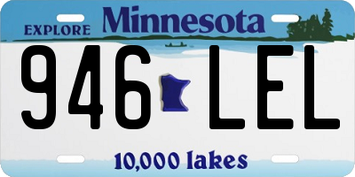 MN license plate 946LEL