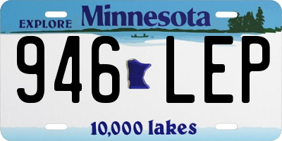 MN license plate 946LEP