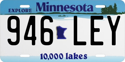 MN license plate 946LEY
