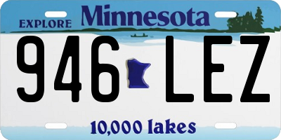 MN license plate 946LEZ