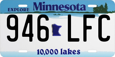MN license plate 946LFC