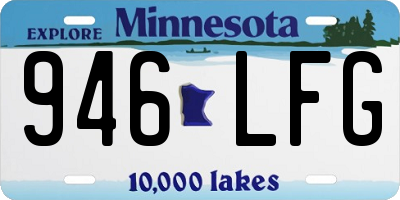 MN license plate 946LFG