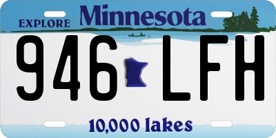 MN license plate 946LFH