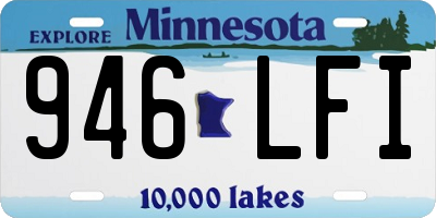 MN license plate 946LFI