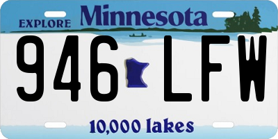 MN license plate 946LFW