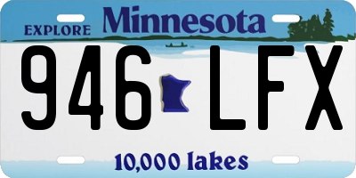 MN license plate 946LFX