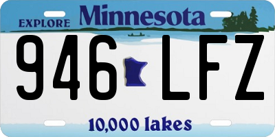 MN license plate 946LFZ