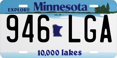MN license plate 946LGA