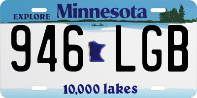 MN license plate 946LGB