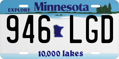MN license plate 946LGD