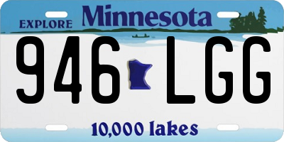 MN license plate 946LGG