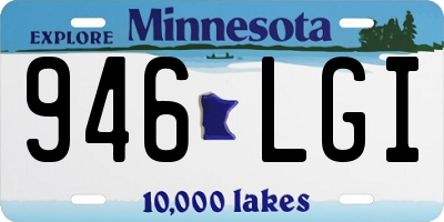MN license plate 946LGI