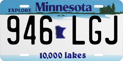 MN license plate 946LGJ