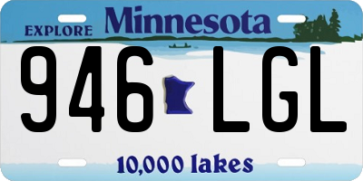 MN license plate 946LGL