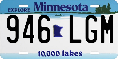 MN license plate 946LGM