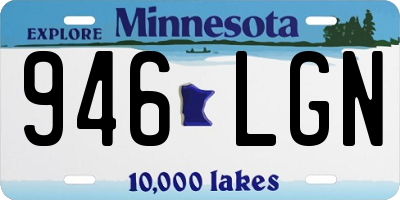MN license plate 946LGN