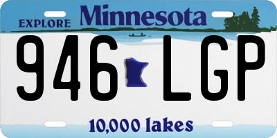 MN license plate 946LGP