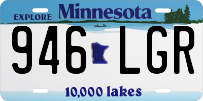 MN license plate 946LGR