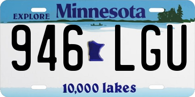 MN license plate 946LGU