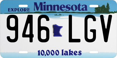 MN license plate 946LGV