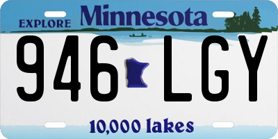 MN license plate 946LGY