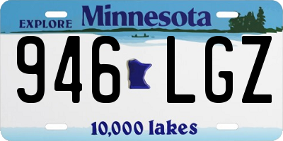MN license plate 946LGZ
