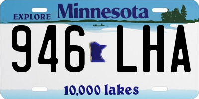 MN license plate 946LHA