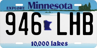 MN license plate 946LHB