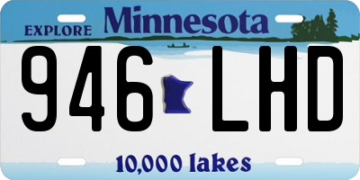 MN license plate 946LHD