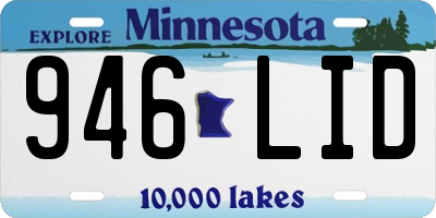 MN license plate 946LID