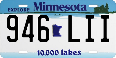 MN license plate 946LII